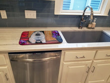 Load image into Gallery viewer, Keeshond Dish Drying Mat – Absorbent, Artistic Kitchen Essentials SS8622DDM