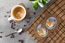 Load image into Gallery viewer, Shiba Inu Coasters - Set of 4 Lightweight Foam, Absorbent Drink Coasters