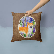 Load image into Gallery viewer, Shiba Inu Throw Pillow - 14x14 Decorative Pillow – Art for Your Home &amp; Patio