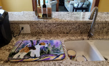 Load image into Gallery viewer, Fox Terrier Dish Drying Mat – Absorbent, Artistic Kitchen Essentials SS8630DDM