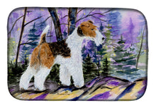 Load image into Gallery viewer, Fox Terrier Dish Drying Mat – Absorbent, Artistic Kitchen Essentials SS8630DDM