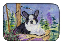 Load image into Gallery viewer, Boston Terrier Dish Drying Mat – Absorbent, Artistic Kitchen Essentials SS8638DDM