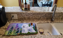 Load image into Gallery viewer, Poodle Dish Drying Mat – Absorbent, Artistic Kitchen Essentials SS8639DDM