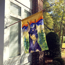 Load image into Gallery viewer, Doberman Flag Canvas House Size