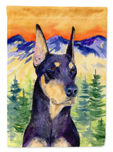 Load image into Gallery viewer, Doberman Flag Canvas House Size