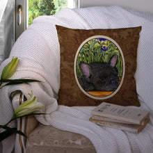 Load image into Gallery viewer, French Bulldog Throw Pillow - 14x14 Decorative Pillow – Art for Your Home &amp; Patio