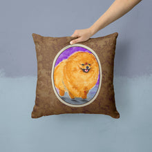 Load image into Gallery viewer, Pomeranian Throw Pillow - 14x14 Decorative Pillow – Art for Your Home &amp; Patio