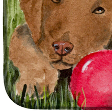Load image into Gallery viewer, Curly Coated Retriever Dish Drying Mat – Absorbent, Artistic Kitchen Essentials SS8684DDM