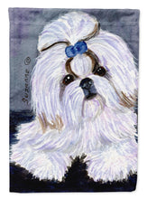 Load image into Gallery viewer, Shih Tzu Flag Canvas House Size