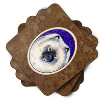 Load image into Gallery viewer, Keeshond Coasters - Set of 4 Lightweight Foam, Absorbent Drink Coasters