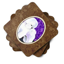 Load image into Gallery viewer, Bichon Frise Coasters - Set of 4 Lightweight Foam, Absorbent Drink Coasters