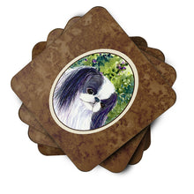 Load image into Gallery viewer, Japanese Chin Coasters - Set of 4 Lightweight Foam, Absorbent Drink Coasters