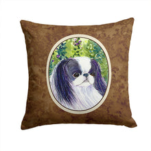 Load image into Gallery viewer, Japanese Chin Throw Pillow - 14x14 Decorative Pillow – Art for Your Home &amp; Patio