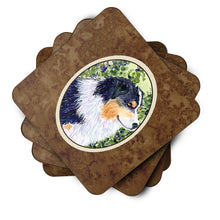 Load image into Gallery viewer, Australian Shepherd Coasters - Set of 4 Lightweight Foam, Absorbent Drink Coasters