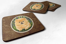 Load image into Gallery viewer, Pomeranian Coasters - Set of 4 Lightweight Foam, Absorbent Drink Coasters