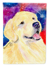Load image into Gallery viewer, Golden Retriever Flag Canvas House Size