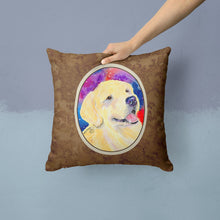 Load image into Gallery viewer, Golden Retriever Throw Pillow - 14x14 Decorative Pillow – Art for Your Home &amp; Patio
