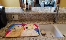 Load image into Gallery viewer, Golden Retriever Dish Drying Mat – Absorbent, Artistic Kitchen Essentials SS8754DDM
