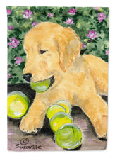 Load image into Gallery viewer, Golden Retriever Flag Canvas House Size