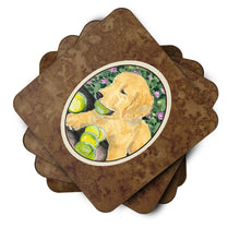 Load image into Gallery viewer, Golden Retriever Coasters - Set of 4 Lightweight Foam, Absorbent Drink Coasters