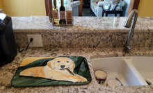 Load image into Gallery viewer, Golden Retriever Dish Drying Mat – Absorbent, Artistic Kitchen Essentials SS8761DDM