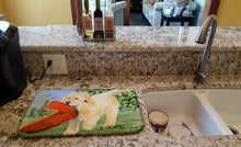 Load image into Gallery viewer, Golden Retriever Dish Drying Mat – Absorbent, Artistic Kitchen Essentials SS8762DDM