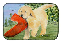 Load image into Gallery viewer, Golden Retriever Dish Drying Mat – Absorbent, Artistic Kitchen Essentials SS8762DDM