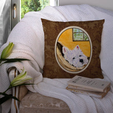 Load image into Gallery viewer, Westie Throw Pillow - 14x14 Decorative Pillow – Art for Your Home &amp; Patio