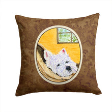 Load image into Gallery viewer, Westie Throw Pillow - 14x14 Decorative Pillow – Art for Your Home &amp; Patio