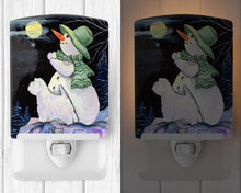 Load image into Gallery viewer, Snowman with Westie Ceramic Night Light SS8797CNL
