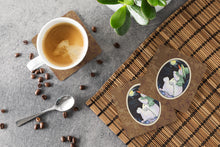 Load image into Gallery viewer, Snowman with Westie Coasters - Set of 4 Lightweight Foam, Absorbent Drink Coasters