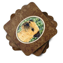 Load image into Gallery viewer, Border Terrier Coasters - Set of 4 Lightweight Foam, Absorbent Drink Coasters