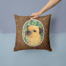 Load image into Gallery viewer, Border Terrier Throw Pillow - 14x14 Decorative Pillow – Art for Your Home &amp; Patio
