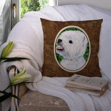Load image into Gallery viewer, Westie Throw Pillow - 14x14 Decorative Pillow – Art for Your Home &amp; Patio