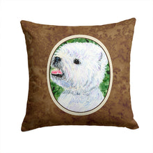 Load image into Gallery viewer, Westie Throw Pillow - 14x14 Decorative Pillow – Art for Your Home &amp; Patio