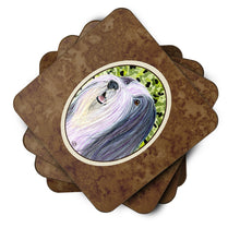 Load image into Gallery viewer, Bearded Collie Coasters - Set of 4 Lightweight Foam, Absorbent Drink Coasters