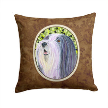 Load image into Gallery viewer, Bearded Collie Throw Pillow - 14x14 Decorative Pillow – Art for Your Home &amp; Patio