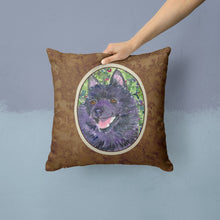 Load image into Gallery viewer, Schipperke Throw Pillow - 14x14 Decorative Pillow – Art for Your Home &amp; Patio