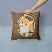 Load image into Gallery viewer, Corgi Throw Pillow - 14x14 Decorative Pillow – Art for Your Home &amp; Patio