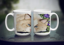 Load image into Gallery viewer, Cat Dishwasher Safe Microwavable Ceramic Coffee Mug 15 ounce SS8825CM15