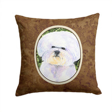 Load image into Gallery viewer, Bichon Frise Throw Pillow - 14x14 Decorative Pillow – Art for Your Home &amp; Patio