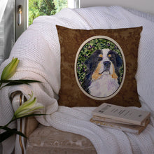 Load image into Gallery viewer, Bernese Mountain Dog Throw Pillow - 14x14 Decorative Pillow – Art for Your Home &amp; Patio