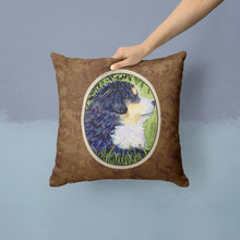 Load image into Gallery viewer, Bernese Mountain Dog Throw Pillow - 14x14 Decorative Pillow – Art for Your Home &amp; Patio