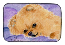 Load image into Gallery viewer, Pomeranian Dish Drying Mat – Absorbent, Artistic Kitchen Essentials SS8834DDM