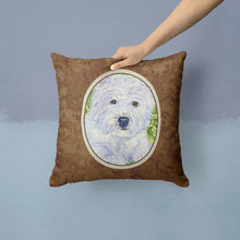Load image into Gallery viewer, Westie Throw Pillow - 14x14 Decorative Pillow – Art for Your Home &amp; Patio