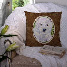 Load image into Gallery viewer, Westie Throw Pillow - 14x14 Decorative Pillow – Art for Your Home &amp; Patio