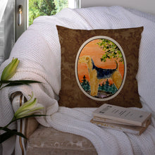Load image into Gallery viewer, Airedale Throw Pillow - 14x14 Decorative Pillow – Art for Your Home &amp; Patio