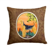 Load image into Gallery viewer, Airedale Throw Pillow - 14x14 Decorative Pillow – Art for Your Home &amp; Patio