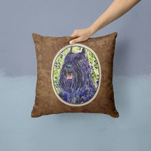 Load image into Gallery viewer, Bouvier des Flandres Throw Pillow - 14x14 Decorative Pillow – Art for Your Home &amp; Patio