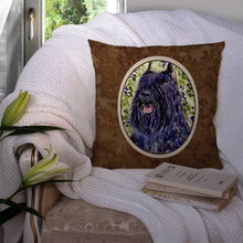 Load image into Gallery viewer, Bouvier des Flandres Throw Pillow - 14x14 Decorative Pillow – Art for Your Home &amp; Patio